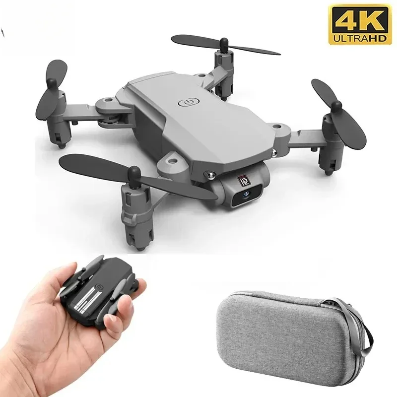 

HJ New WiFi Fpv Air Pressure Altitude Hold BlackMini Drone 4K 1080P HD Camera And Gray Foldable Quadcopter RC Dron ToyToy
