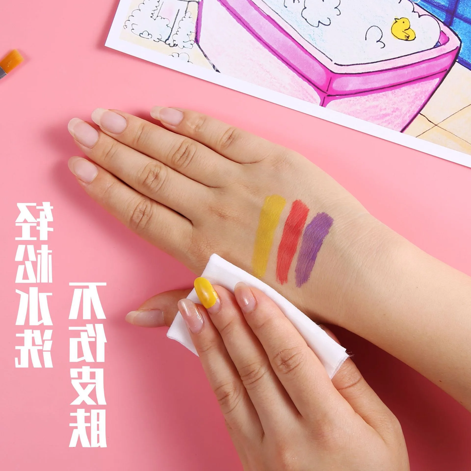 

36-цветная однотонная фотография портативный набор порошковых красок для торта Ручная роспись фотография торта Акварельная краска