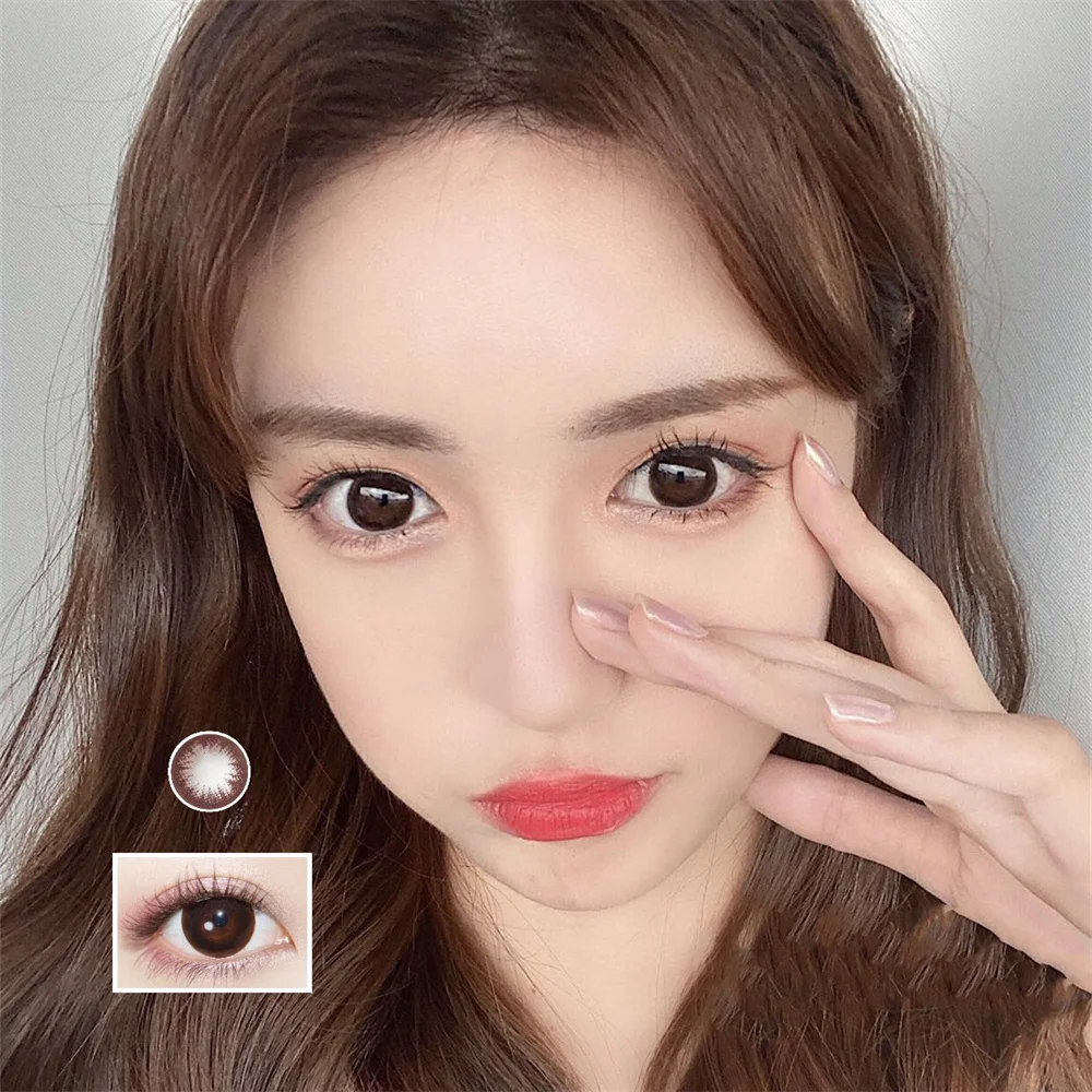 

Great Beauty Brown1 Eye Lens Small Beauty Pupil Myopia Lenses Color Contact Lenses for Eyes Lenses With Diopters Prescription
