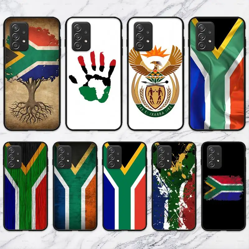 

south africa Flag Phone Case For Samsung Galaxy A02 A12 A21 A22 A32 A41 A42 A51 A71 A72 Shell
