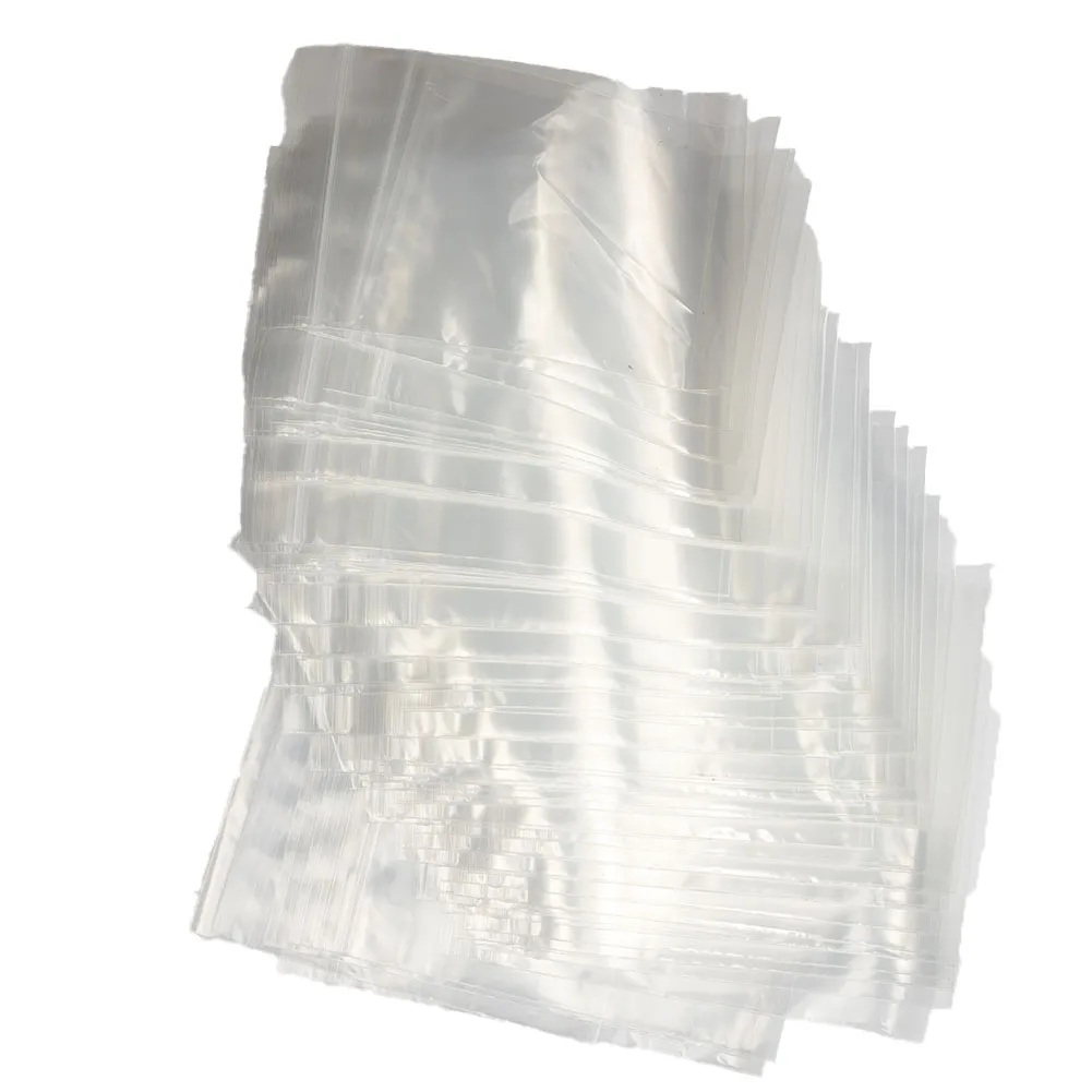 100 шт. маленькие прозрачные пластиковые пакеты 4*6 см/5*7 см/7*11 см с ручкой