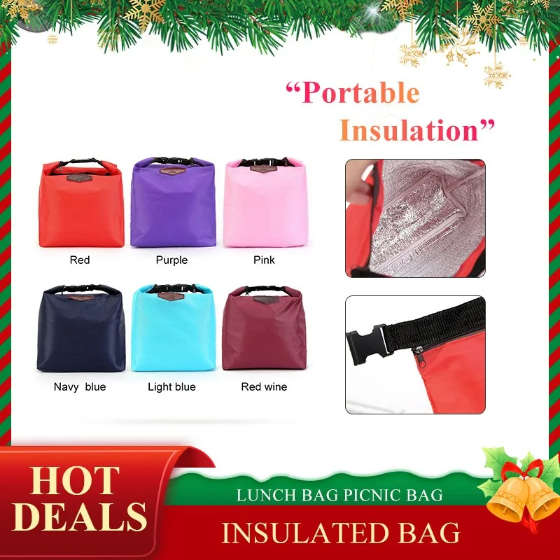 

Портативный Ланчбокс, сумка для хранения, Термоизолированный Ланчбокс, водонепроницаемая сумка для хранения еды, пициновый пищевой тоут, и...