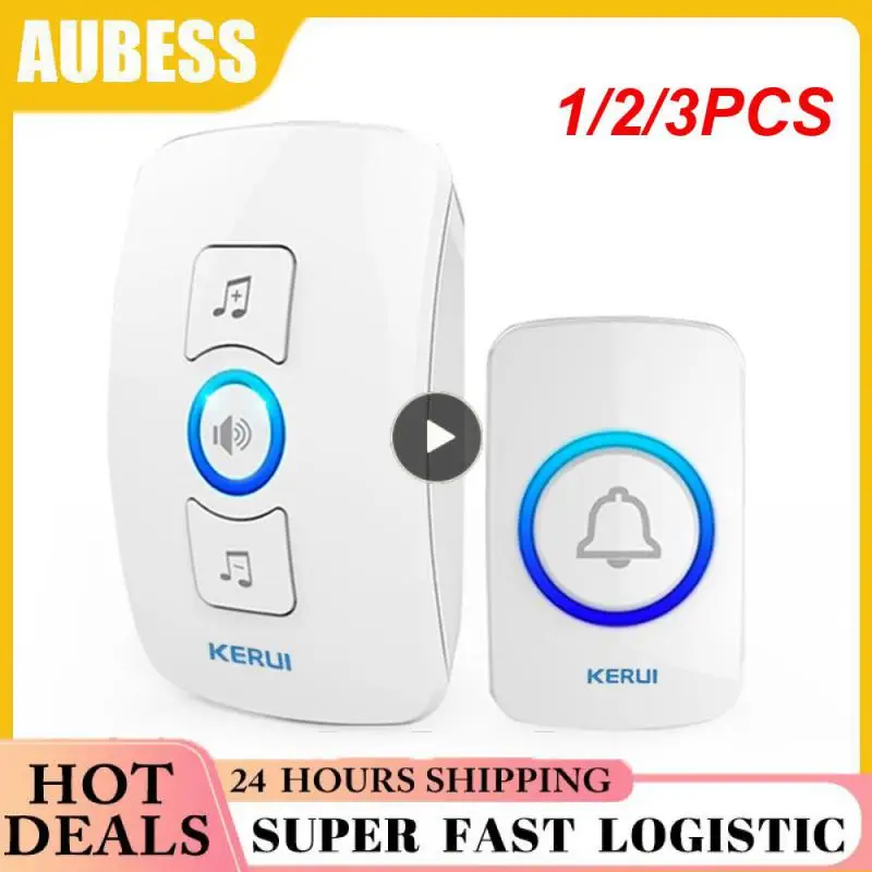 

1/2/3 шт. Домашний Беспроводной дверной звонок 433 МГц приветствуемый друг умный дверной звонок 150 метров на большое расстояние 32 Песни 4 уровня дверь