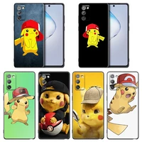 anime pikachu pokemon phone case for samsung note 8 9 10 20 5g m11 m12 m30s m32 m21 m51 f41 f62 m11 silicone case pikachu