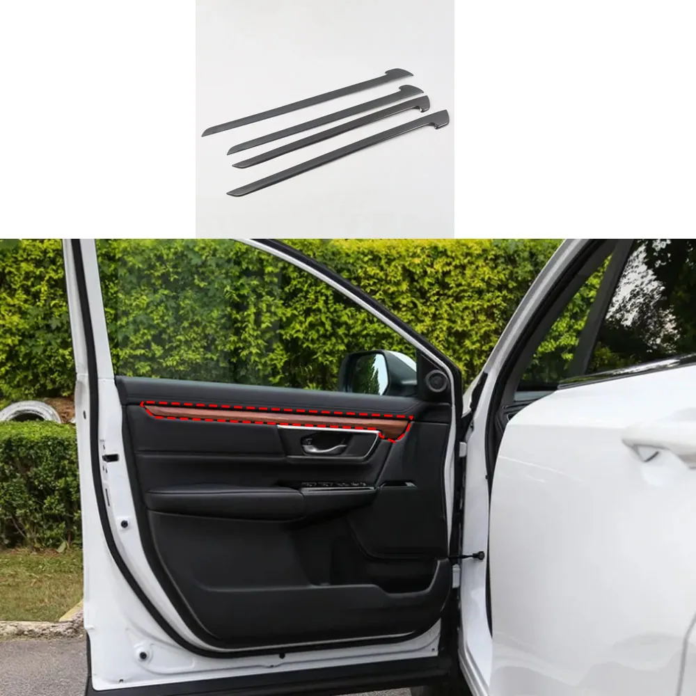 

Автомобильный черный переключатель передней фары, накладка на стальную дверь, внутренняя ручка, чаша, крышка чашки для Honda CRV CR-V 2017 2018-2019 2020 2021 2022