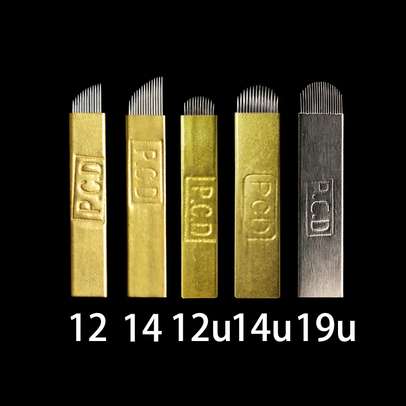 

100/50 Pcd Tattoo Needle Microblading Needles for Professionally Permanent Makeup Eyebrow Tattoo / Eyes / Lips Tattoo Supplies