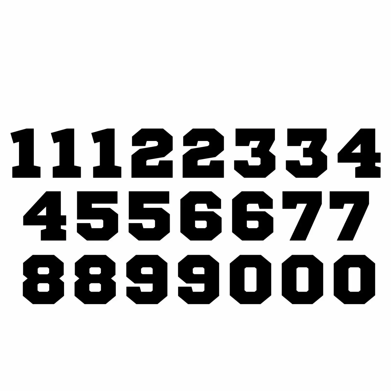 

Виниловые наклейки с номером для спортивного шлема, 3 дюйма