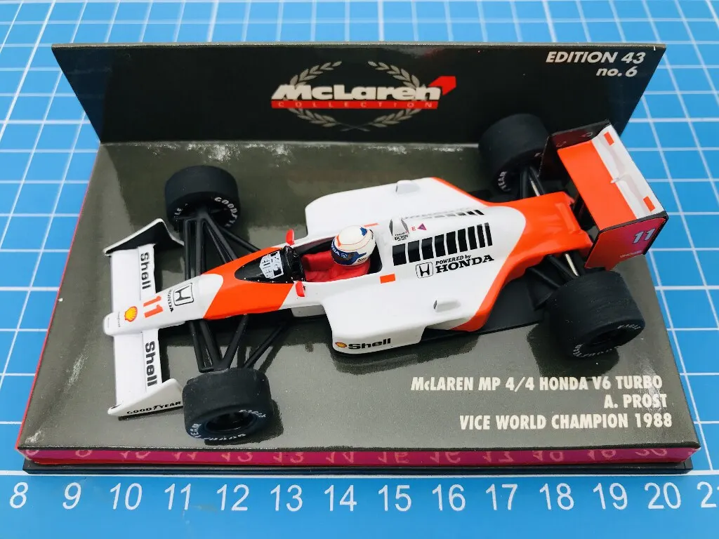Фото Minichamps 1:43 F1 MP4/2-31 Prost Vettel Hakkinen Raikkonen Alonso Barton, лимитированная серия, статическая модель автомобиля из смолы и металла, игрушка-подарок №5