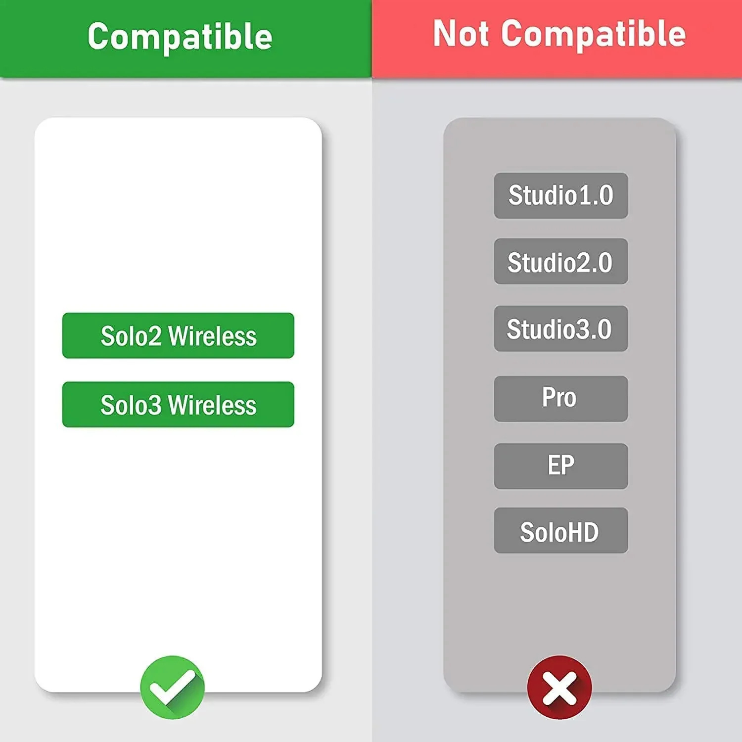 Сменные амбушюры для наушников Beats Solo 2 и 3