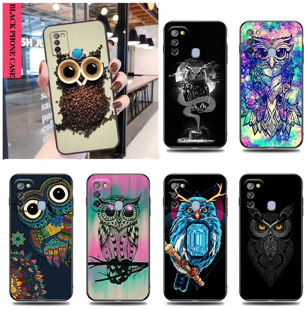 

Cartoon Cute Owl Art Funfas Case for Tecno Infinix Hot Note 8 9 10 10i 10S 11 11S 7 8i S5 SMART 4 5 6 POVA2 Pro PLAY AIR Cases