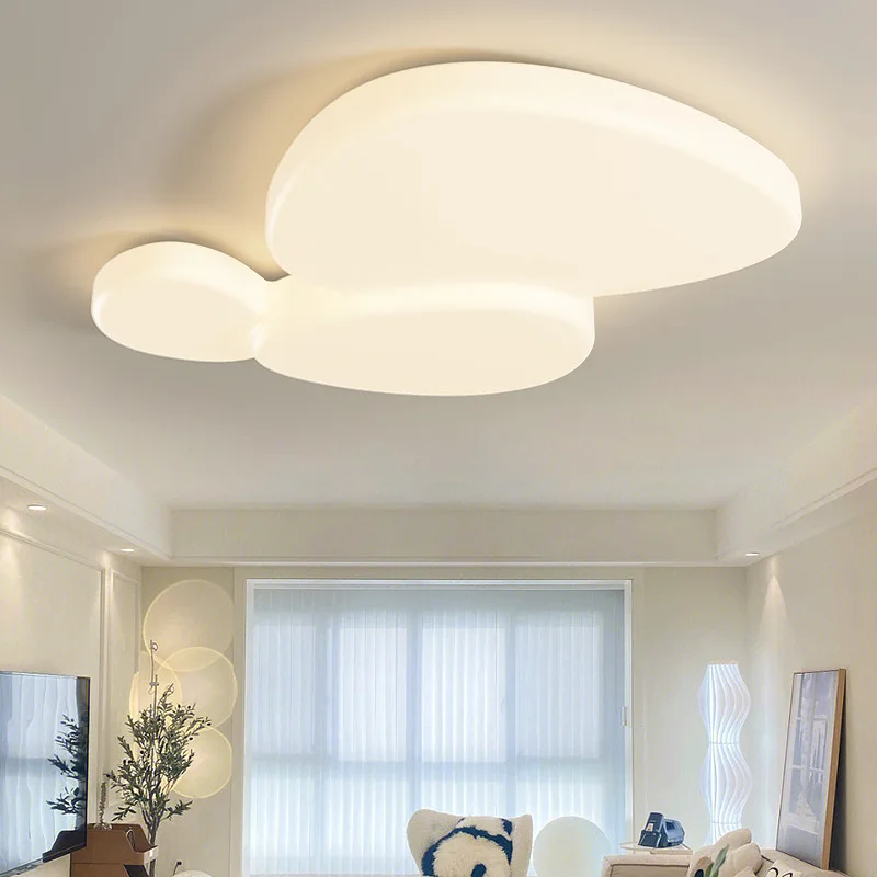 

Лампа для гостиной, спальни, креативная кремовая Подвесная лампа, акриловый абажур, Современный Простой декоративный светильник