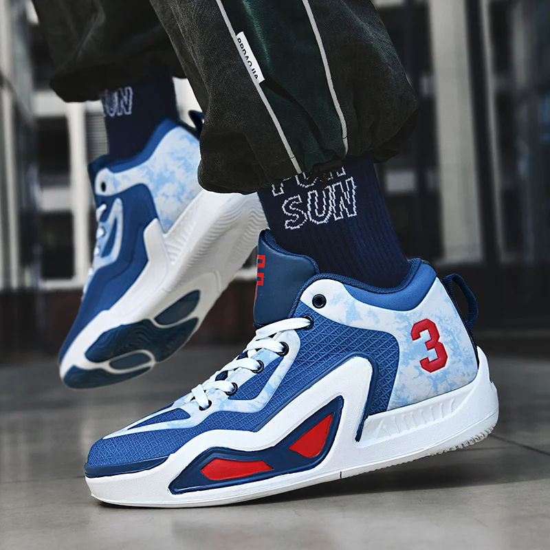 Мужские баскетбольные кроссовки High Street дышащие нескользящие пригодные для носки