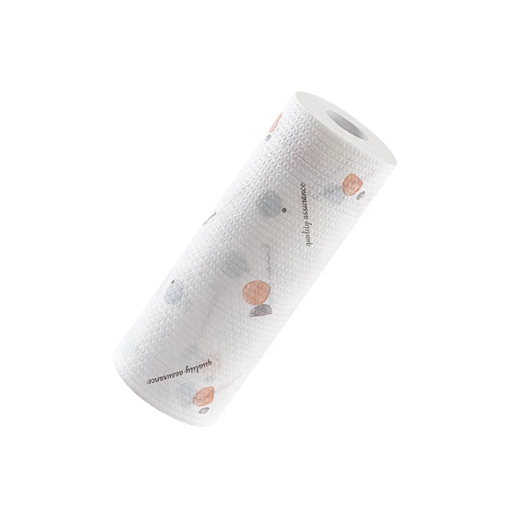 1 рулон нетканые материалы с геометрическим узором полотенце для мытья посуды