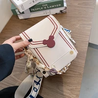 free shipping youthful sweet pu leather crossbody bags for women 2022 fashion small shoulder luxury handbag female chain bag