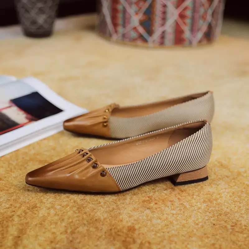 

Женские туфли из натуральной кожи, на высоком каблуке, разные цвета