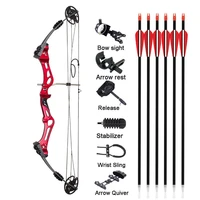 m107 composite bow 35 55 lbs adjustable archery composite pulley bow set aviation aluminum for outdoor shooting hunting training