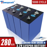 tewaycell 280ah lifepo4 rechargable battery pack 3 2v grade a lithium iron phosphate prismatic new solar eu us tax free lifepo4