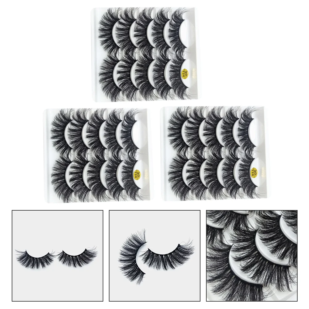 

Pairs Realistic Volume Eyelash Extensions Girl Beauty Eyelashes Makeup False Eyelashes