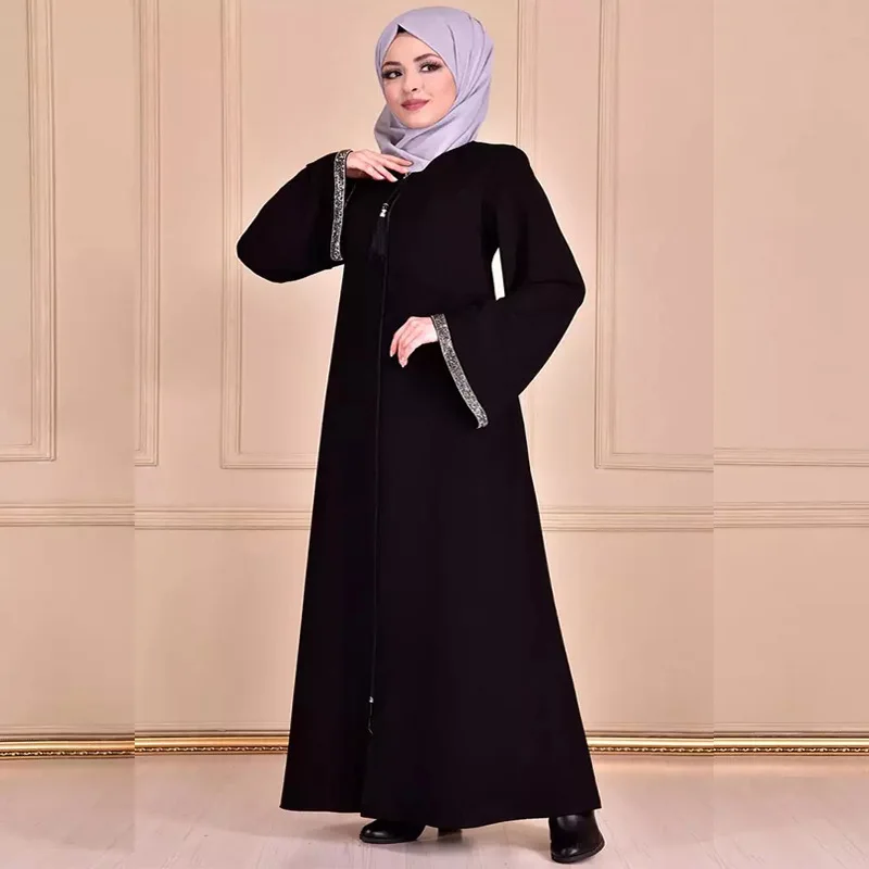 Abaya For Muslim Women Dress Kaftan Robe Trench Coats Femme Musulman Ensembles Abayas Hijab Caftan Dubai Turkey Islamic