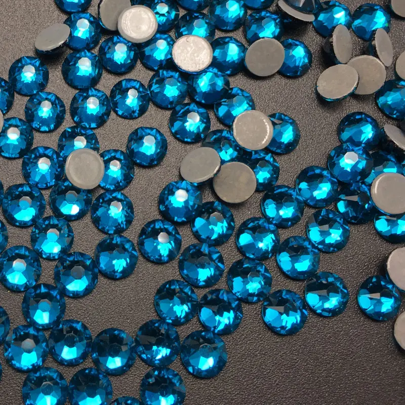 2088 лица машинной резки хорошее качество Прозрачные края круглая форма блестящие