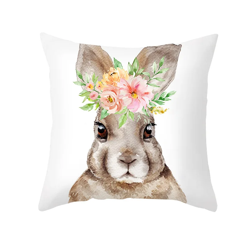 

Easter Decoration for Home Bunny Easter Eggs Pillow Cover Sofa Bedroom Cushion Cover Decor Easter Gifts Party Supplies