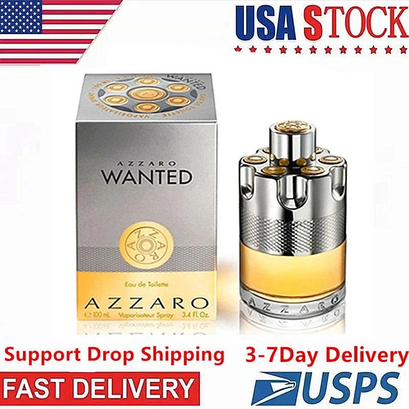 

Free Shipping 3-7 Days To The United States Azzaro Wanted Men's Parfum Brand Fragrance Parfumes Originales Spray