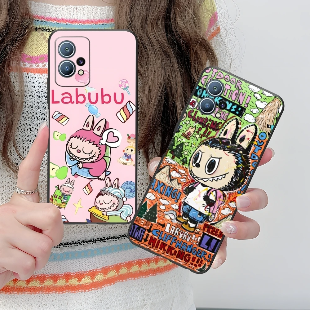Милый чехол Labubu для мобильного телефона с рисунком Huawei P60 P50 P40 P30 P20 P10 P9 P8 Pro Lite Plus