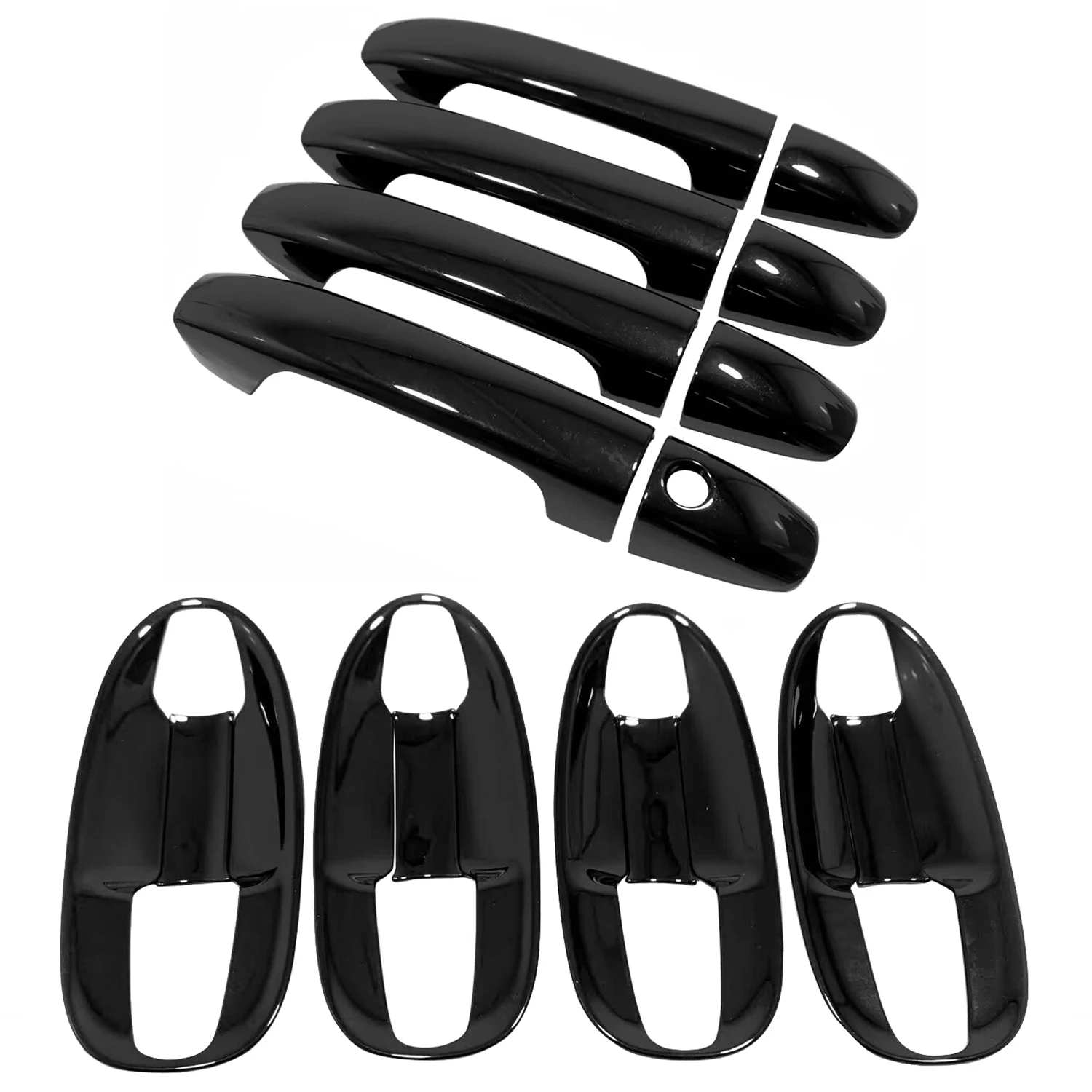 

LHD для Mercedes-Benz Vito V-Class W447 2014-2025, набор крышек чаши дверной ручки, ABS, внешние аксессуары для автомобиля, 8 шт., не подходят для RHD