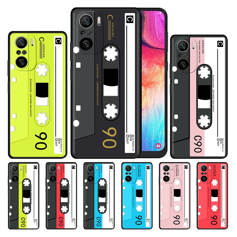 

Camera Video Game Case for Xiaomi Redmi 9S 9 8 10 11 Pro K40 9C 7 9A 8T 9T 7A 8A Black Silicone Phone Coque Soft Cover