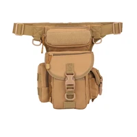 tactical molle drop leg bag waterproof men military waist pack outdoor wargame army edc fanny pack hunting cycling accessories