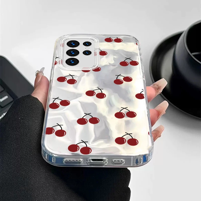 Чехол Sweet Butterfly Love для Samsung Galaxy S24 Ultra S23 Plus FE Bow Ins Fashion Flower PC Gilr Розовый чехол телефона