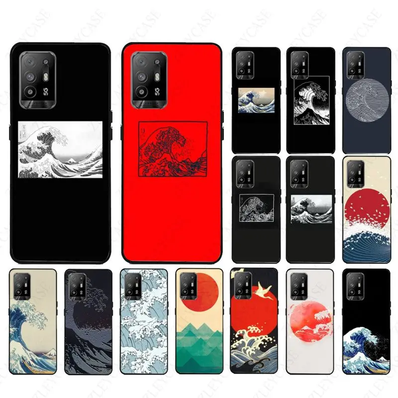 The Great Wave off Kanagawa Phone cover For OPPO A12 A15 A15S A74 A94 5G A3S A5S A9 2020 A52 A53S A72 5G A73 A91 Cases coque