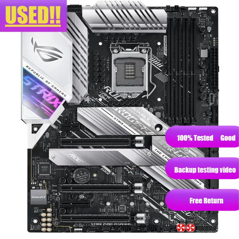Материнская плата ASUS ROG STRIX Z490-A GAMING LGA 1200 (Intel 10-го поколения) Z490 SATA 6 Гб/с ATX Intel Материнская плата ASUS ROG STRIX Z490-A GAMING LGA 1200 (Intel 10-го поколения) Z490 SATA 6 Гб/с ATX Intel