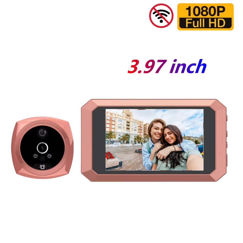 

Умный видео дверной звонок, цифровой глазок, дверной глазок, ИК-ночное видение, 1080P, мини-цифровой волшебный видеоглаз, электронный видоискатель