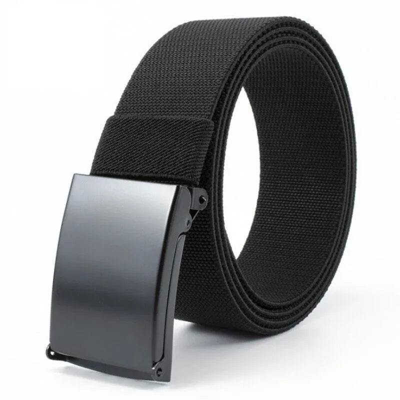 New Men/ Women Nylon Braided Elastic Men's Belt Outdoor Multifunctional Training Canvas Belt High Quality Casual Waistband