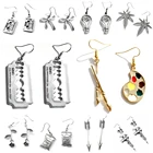 Женские серьги-капельки ручной работы, в стиле панк