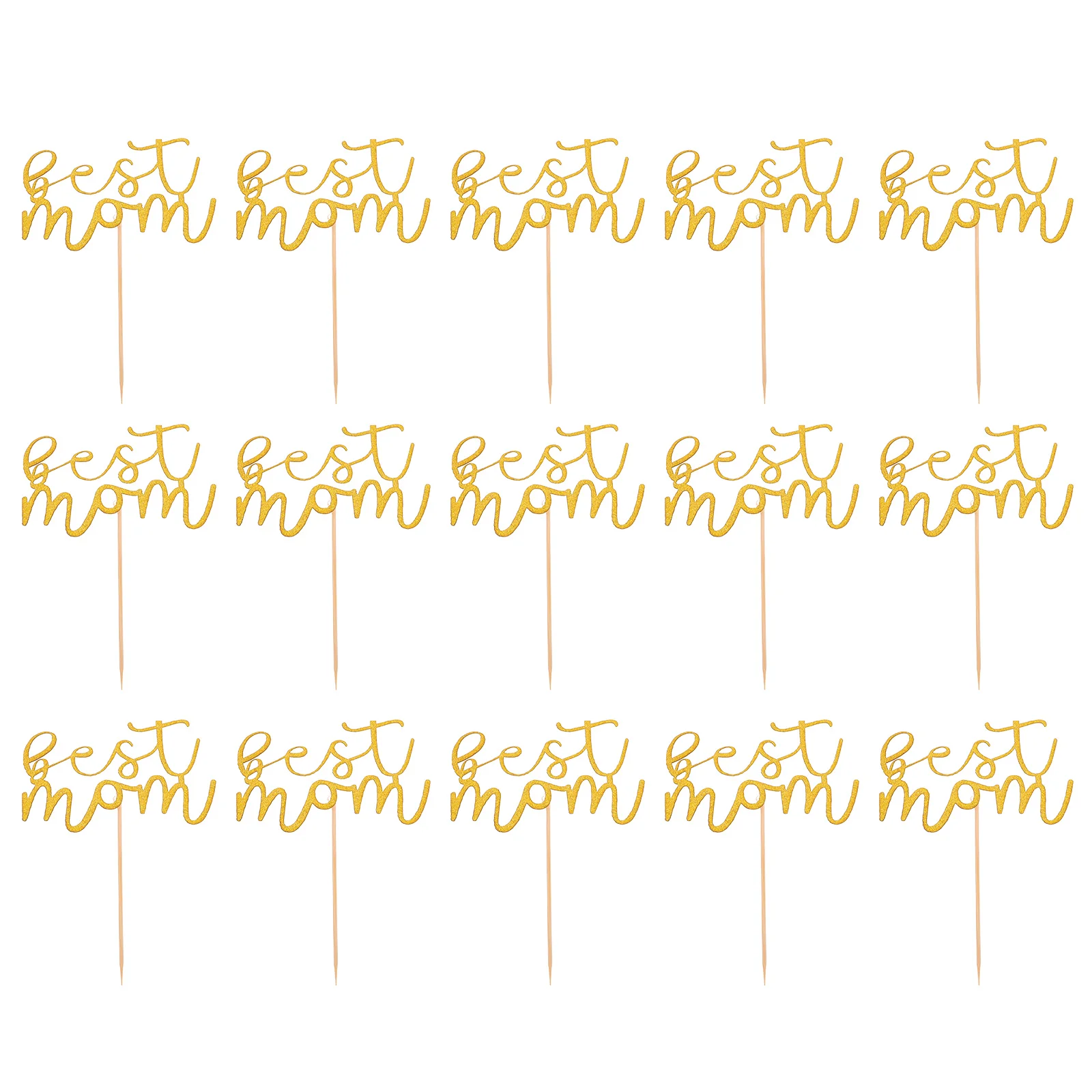 

15pcs Mom Birthday Topper Mothers Day Cake Picks Mami Day Cake Picks Anniversary Cake Pick Party Cake Picks