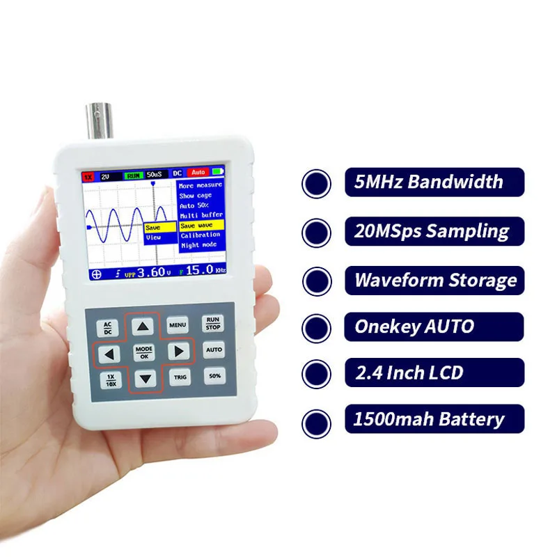 Портативный цифровой мини-осциллограф DSO PRO пропускная способность 5 м частота