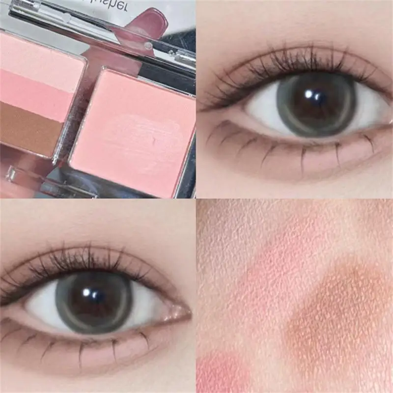

4 Colors Matte Eyeshadow Palette Makeup Pearlescent Earth Color Blush Eyeshadow Fine Non-flying Powder Waterproof Eye Cosmetic