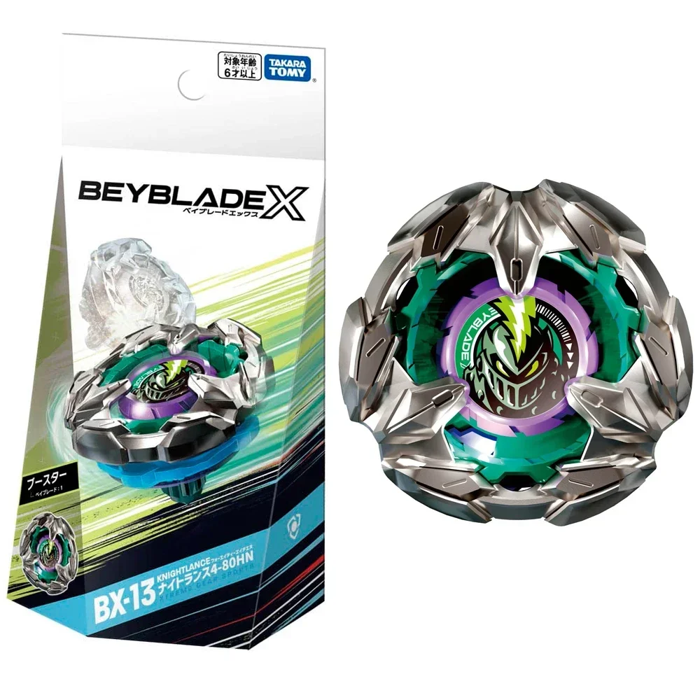 Оригинальный Takara Tomy Beyblade X BX-13 Booster Knight Lance 4-80HN