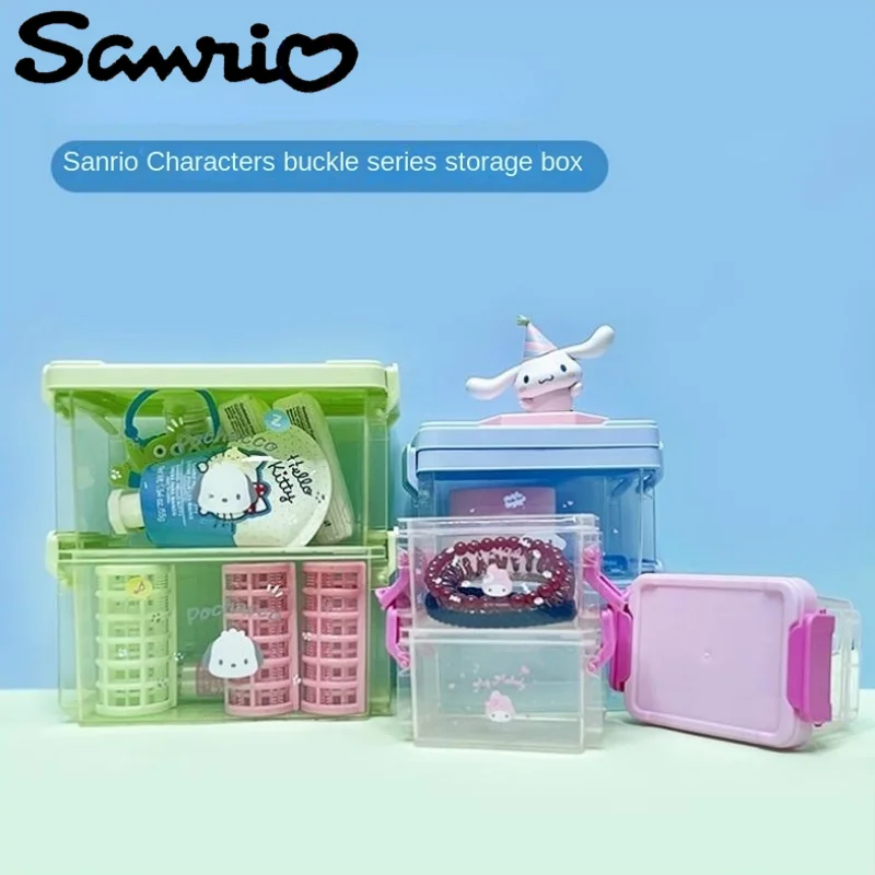 

Sanrio аниме периферийный милый мультяшный кавайный рулон корицы My Melody креативная Пряжка ящик рабочий стол Коробка для хранения подарок оптовая продажа