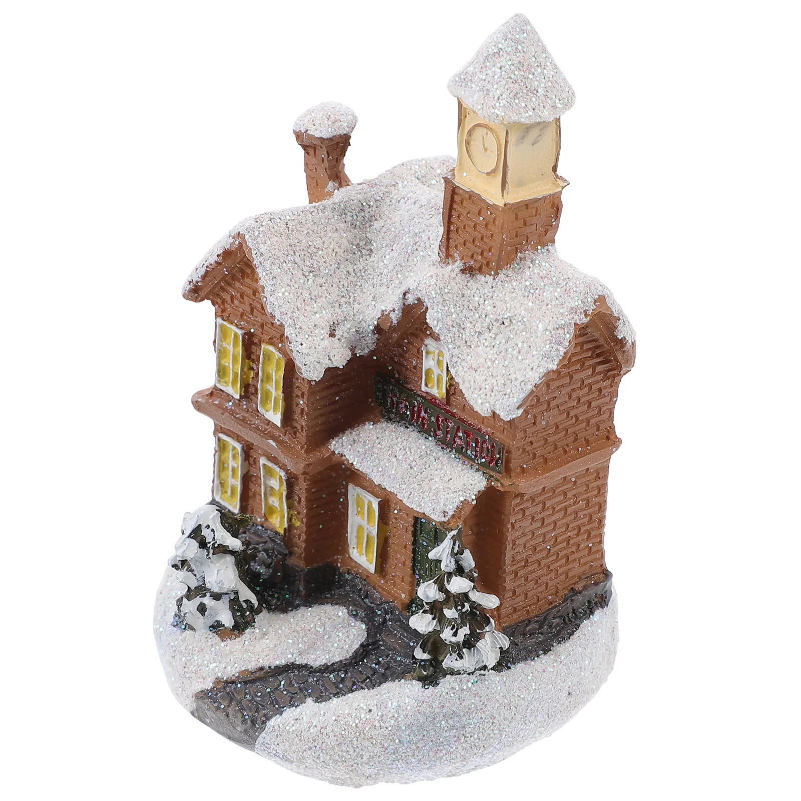 1 шт., маленький рождественский орнамент из смолы, яркий цвет, рождественское украшение для рабочего стола, мини-домашний декор, праздничный подарок, праздничный орнамент