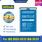 100% Оригинальный LOSONCOER BQ-5035 3400 мАч аккумулятор для BQ-5035 Velvet BQS-5020 Strike