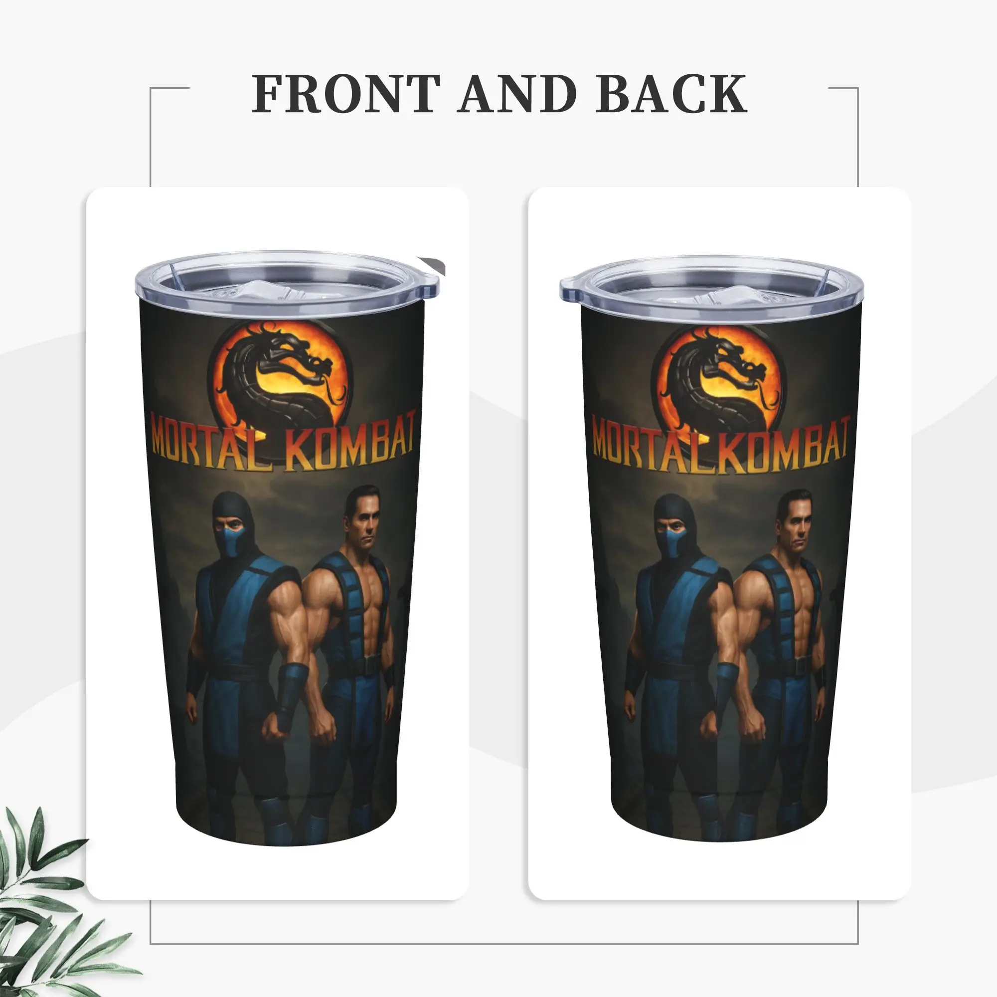 Фото Термокружка Mortal Kombat II Movie 2026, вакуумная, из нержавеющей стали, для кофе, смузи, чая, непроливаемая, 20 унций №3