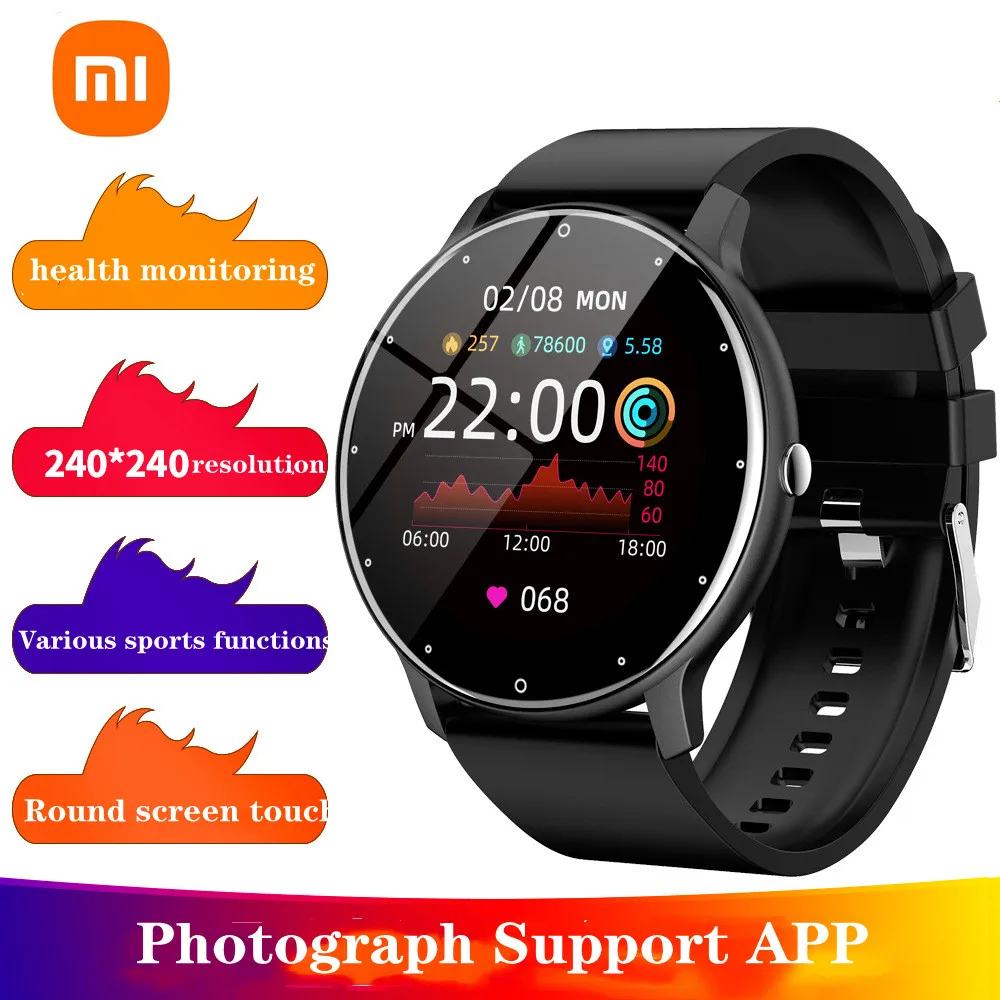 Новинка 2022 мужские Смарт-часы Xiaomi с сенсорным экраном спортивные фитнес-часы IP67