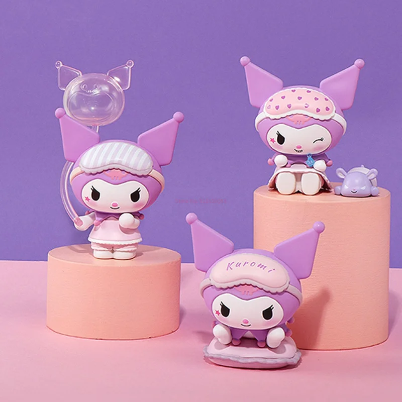 

Kawaii Sanrio ночная рубашка милая серия фигурки Kuromi Mymelody экшн-Фигурки Коллекционная модель Статуя куклы детские игрушки подарки