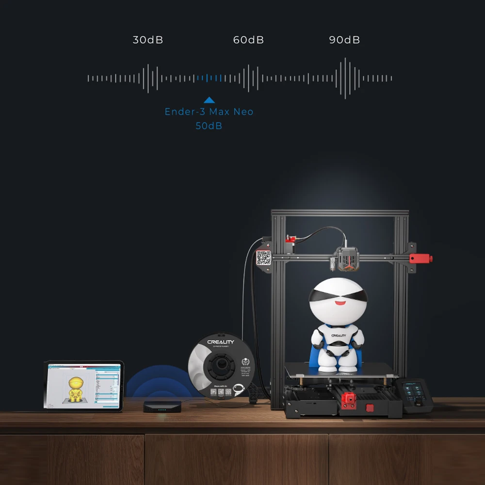 CREALITY Ender 3 Max Neo Upgrade 3D-принтер с двойной осью Z CR-Touch Auto Leveling Большой размер печати