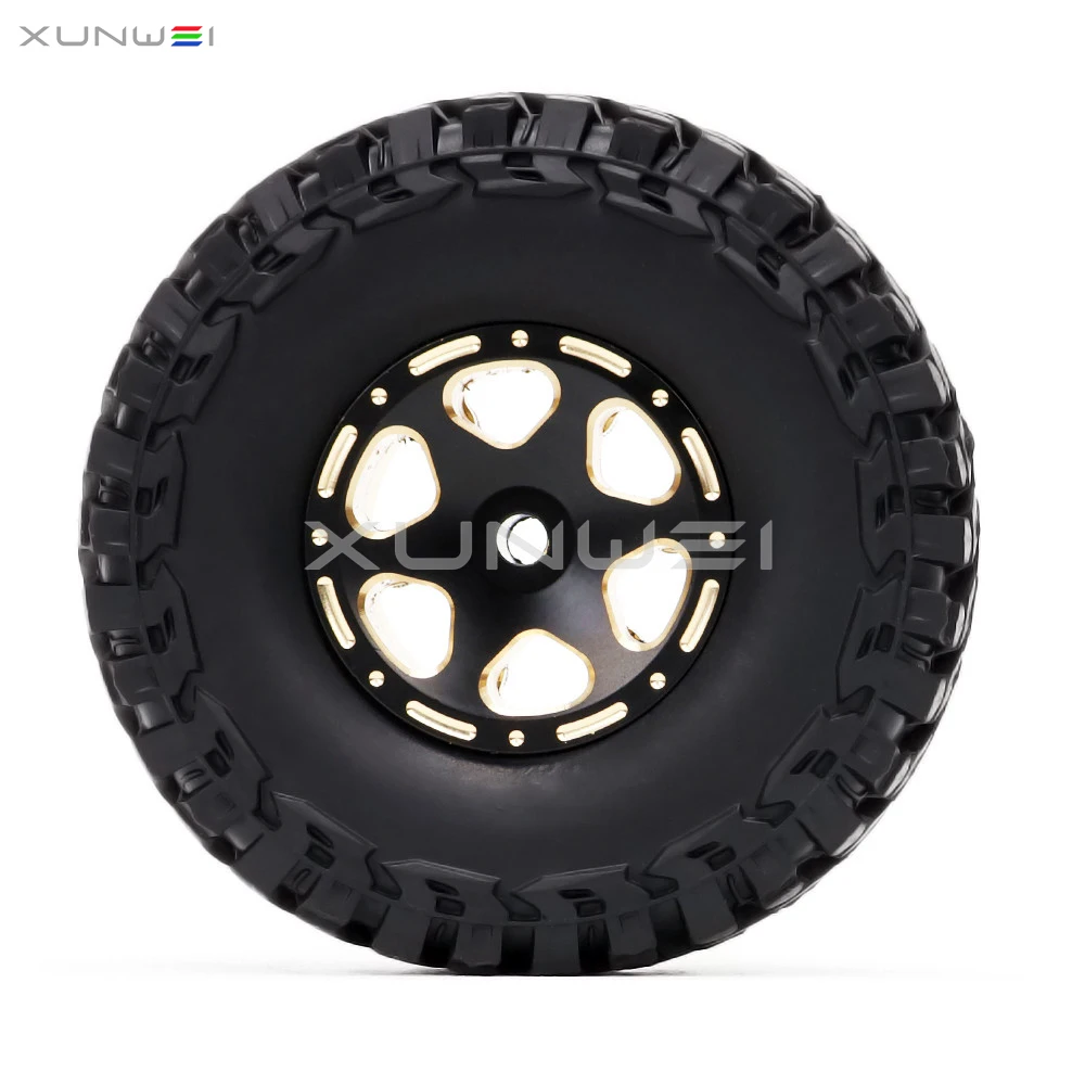 4 шт. 1 0 дюйма латунные колесные диски с бусинами шины для RC 1/24 Axial SCX24 90091 Kyosho Off Roac Car