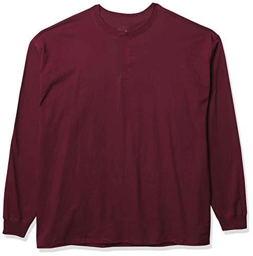 

Burgundy long-sleeved autumn and winter warm bottoming shirt