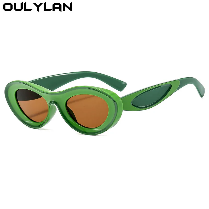 

Солнечные очки Oulylan овальные для мужчин и женщин, модные солнцезащитные аксессуары в стиле хип-хоп, очки для путешествий, UV400